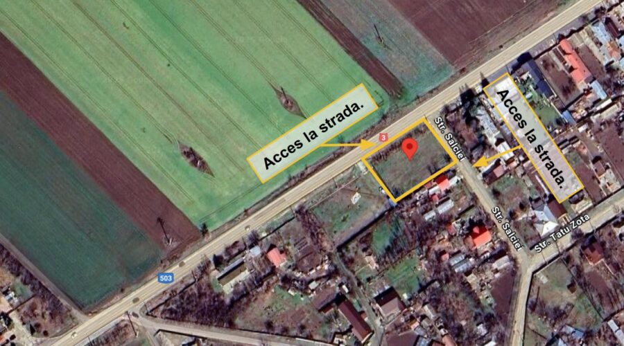 Teren cu 2 fronturi stradale la Soseaua Principala Florica Călărași